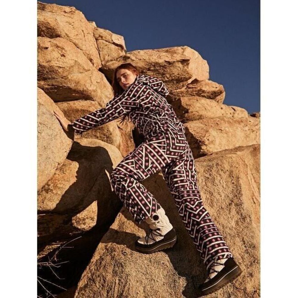 New Free People Movement All Prepped Printed Ski Suit Size Large - Picture 4 of 10